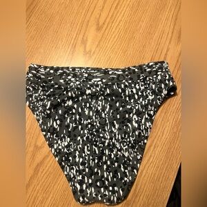 Black and White Patterned Bikini Bottom